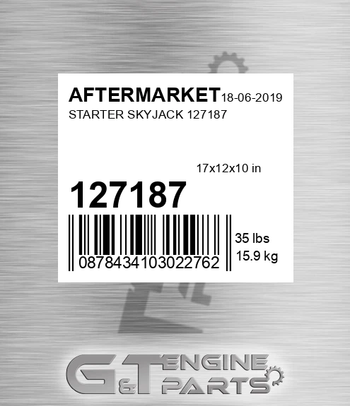 127187 Starter Skyjack for AFTERMARKET