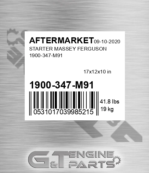 1900-347-M91 Starter Massey Ferguson 1900-347-m91 for AFTERMARKET