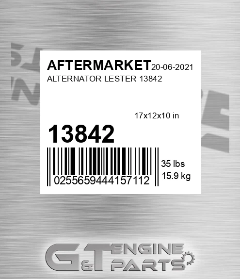 13842 Alternator Lester