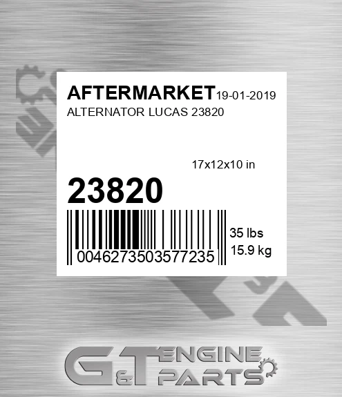23820 Alternator Lucas for AFTERMARKET