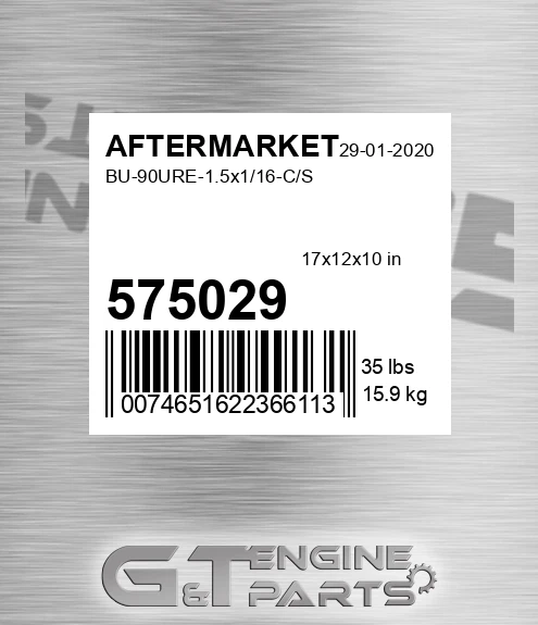 575-029 Bu-90ure-1.5x1/16-c/s for AFTERMARKET