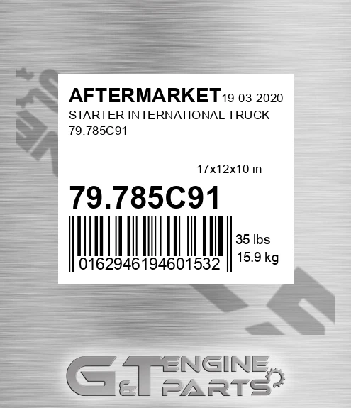 79.785C91 Starter International Truck 79.785c91 for AFTERMARKET