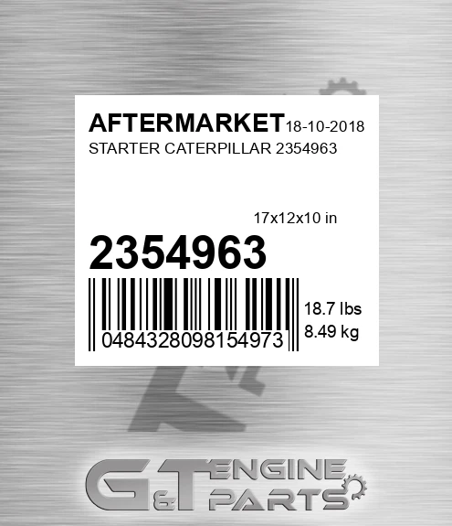 2354963 Starter Caterpillar