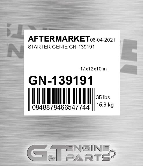 GN-139191 Starter Genie Gn-139191 for AFTERMARKET