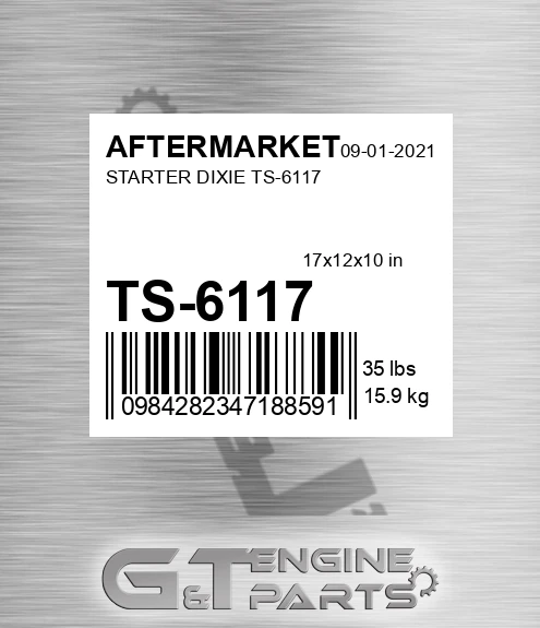 TS-6117 Starter Dixie Ts-6117 for AFTERMARKET