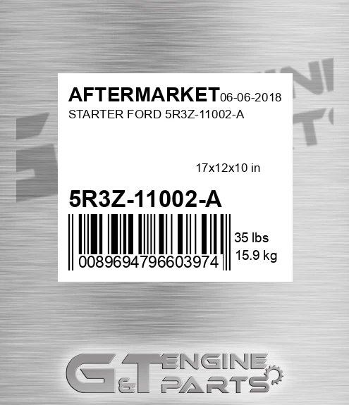 5R3Z-11002-A Starter Ford 5r3z-11002-a for AFTERMARKET