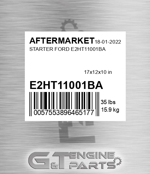 E2HT11001BA Starter Ford E2ht11001ba for AFTERMARKET