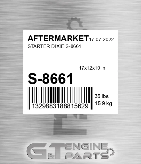 S-8661 Starter Dixie S-8661 for AFTERMARKET