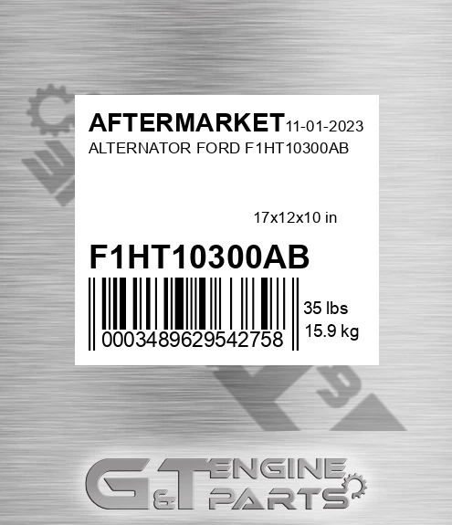 F1HT10300AB Alternator Ford F1ht10300ab for AFTERMARKET