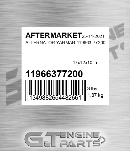 11966377200 Alternator Yanmar for AFTERMARKET