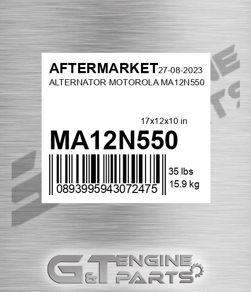 MA12N550 Alternator Motorola for AFTERMARKET