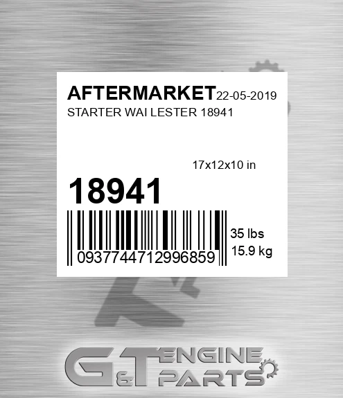 18941 Starter Wai Lester for AFTERMARKET