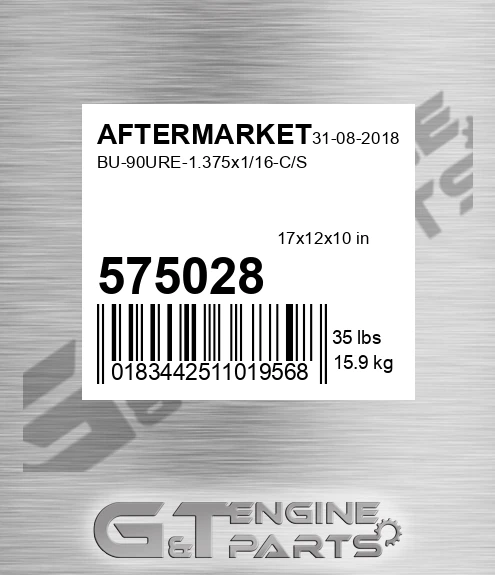 575-028 Bu-90ure-1.375x1/16-c/s for AFTERMARKET