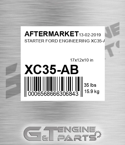 XC35-AB Starter Ford Engineering Xc35-ab for AFTERMARKET
