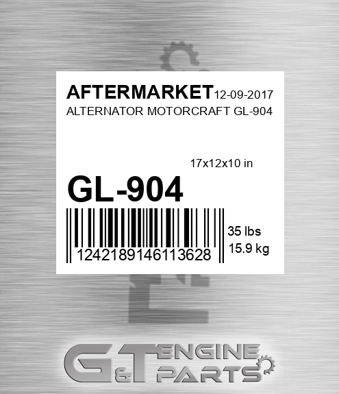 GL-904 Alternator Motorcraft Gl-904 for AFTERMARKET