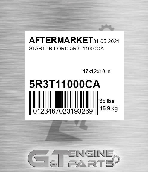 5R3T11000CA Starter Ford 5r3t11000ca for AFTERMARKET