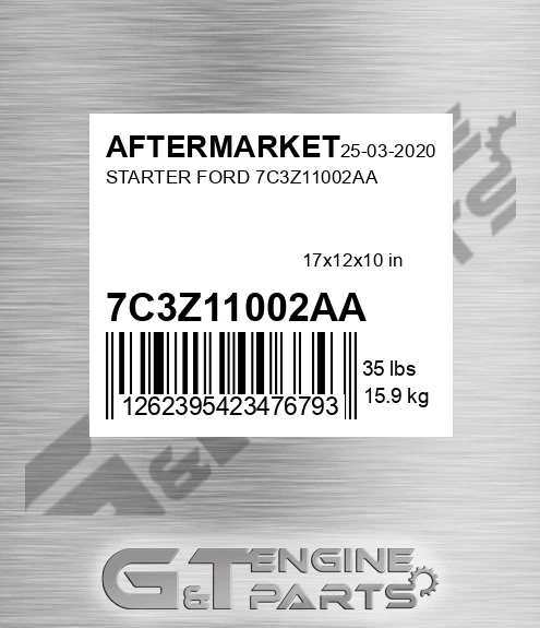 7C3Z11002AA Starter Ford 7c3z11002aa for AFTERMARKET