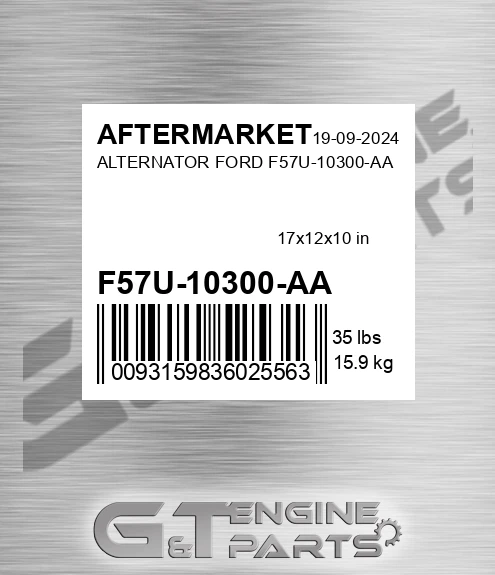 F57U-10300-AA Alternator Ford F57u-10300-aa for AFTERMARKET