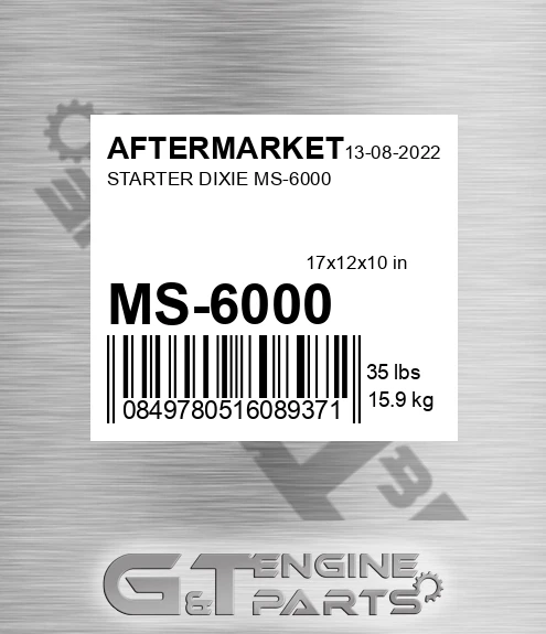 MS-6000 Starter Dixie Ms-6000