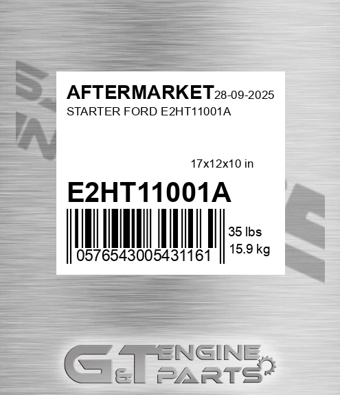 E2HT11001A Starter Ford E2ht11001a for AFTERMARKET