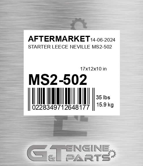 MS2-502 Starter Leece Neville Ms2-502 for AFTERMARKET
