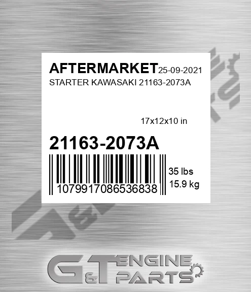 21163-2073A Starter Kawasaki 21163-2073a for AFTERMARKET