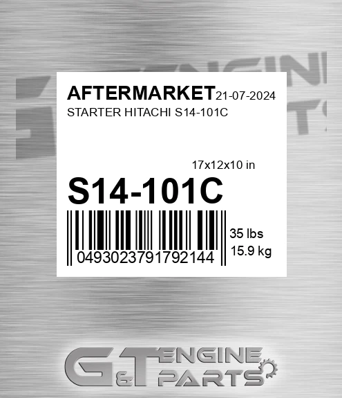 S14-101C Starter Hitachi S14-101c for AFTERMARKET