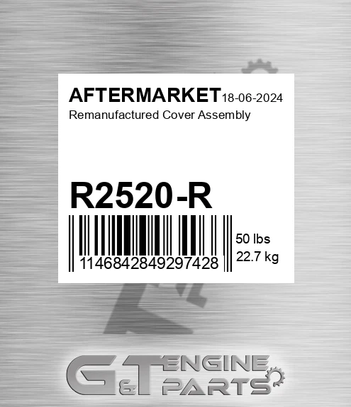 R2520-R Remanufactured Cover Assembly for AFTERMARKET