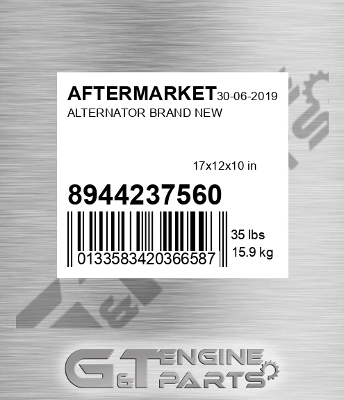 894423-7560 Alternator Brand New for AFTERMARKET