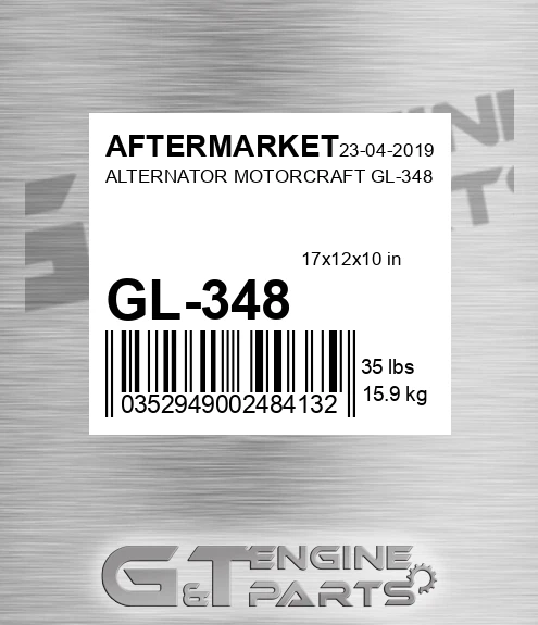 GL-348 Alternator Motorcraft Gl-348 for AFTERMARKET