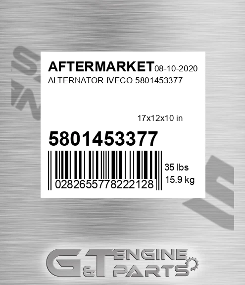 5801453377 Alternator Iveco for AFTERMARKET