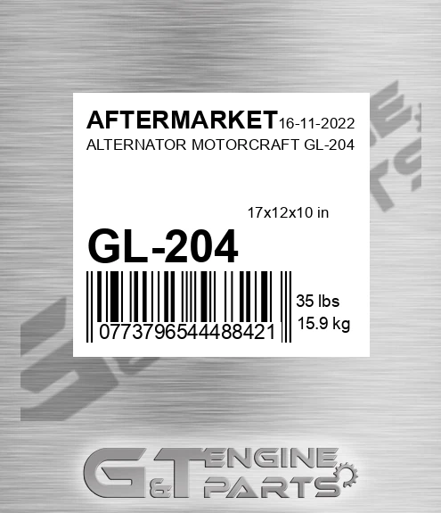 GL-204 Alternator Motorcraft Gl-204 for AFTERMARKET