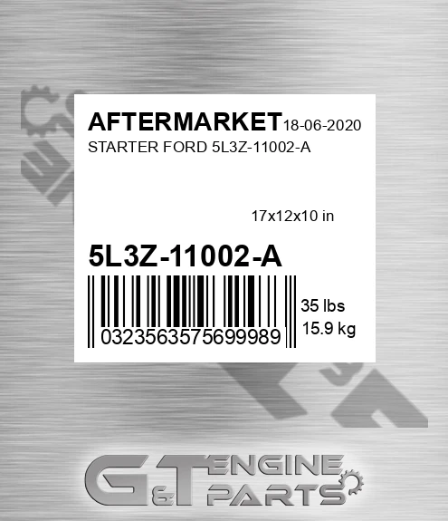 5L3Z-11002-A Starter Ford 5l3z-11002-a for AFTERMARKET