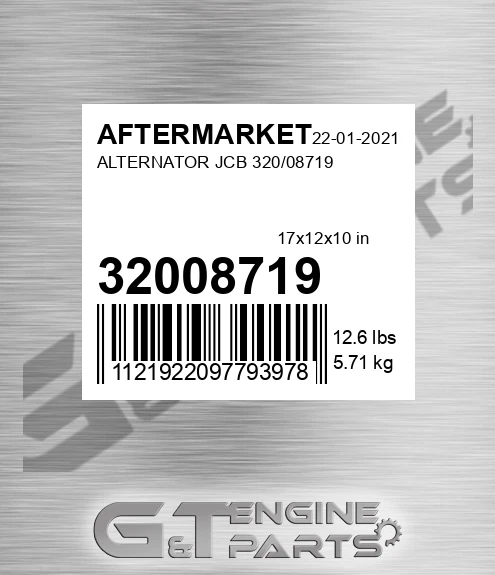 32008719 Alternator Jcb