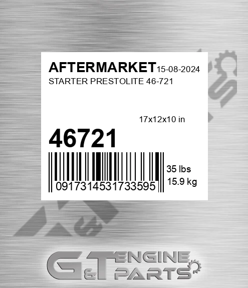 46721 Starter Prestolite for AFTERMARKET