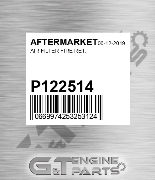 P122514 Air Filter Fire Ret.