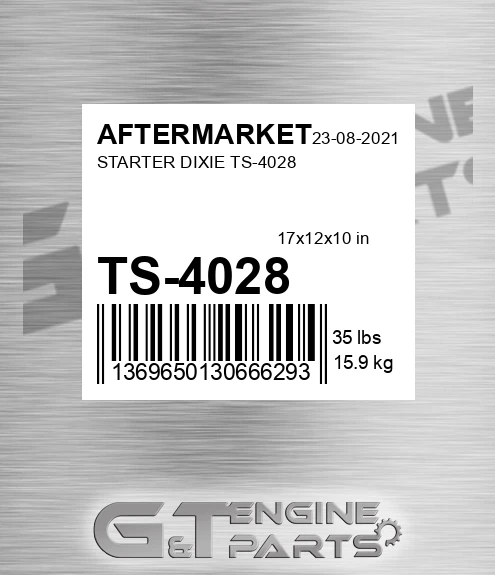 TS-4028 Starter Dixie Ts-4028 for AFTERMARKET