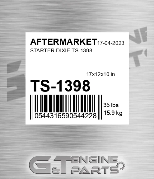 TS-1398 Starter Dixie Ts-1398 for AFTERMARKET
