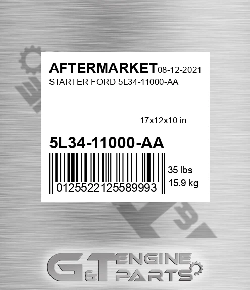5L34-11000-AA Starter Ford 5l34-11000-aa for AFTERMARKET