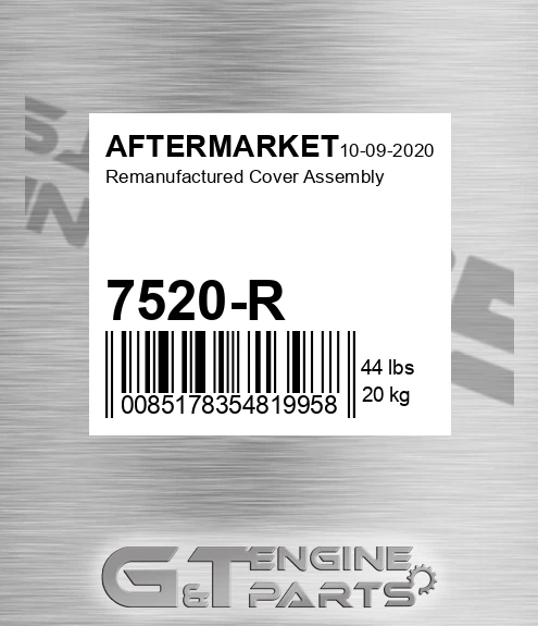 7520-R Remanufactured Cover Assembly for AFTERMARKET