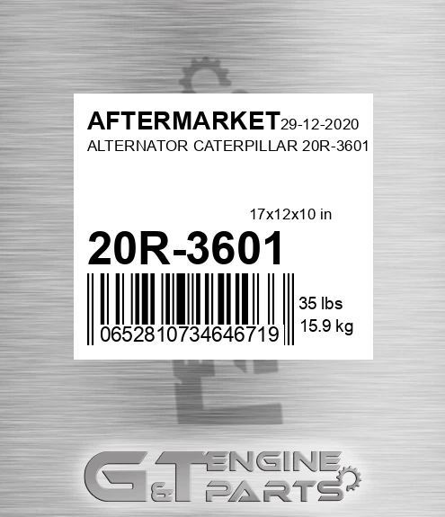 20R-3601 AFTERMARKET Alternator Caterpillar 20r-3601