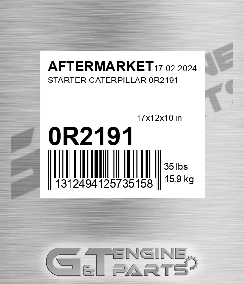 0R2191 Starter Caterpillar 0r2191