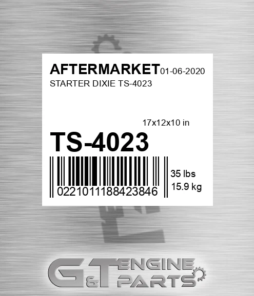 TS-4023 Starter Dixie Ts-4023 for AFTERMARKET
