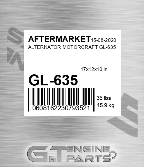 GL-635 Alternator Motorcraft Gl-635 for AFTERMARKET