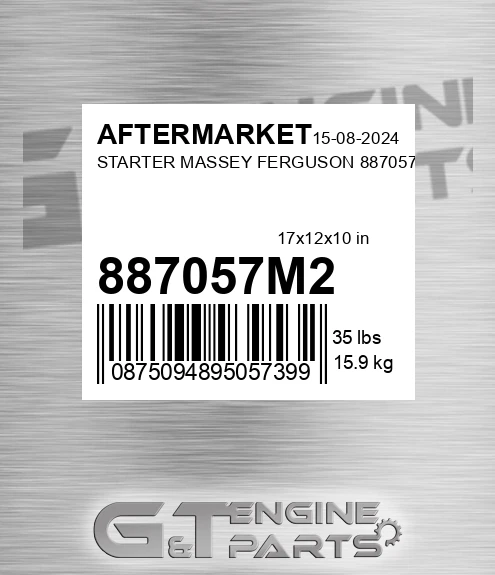 887057M2 Starter Massey Ferguson for AFTERMARKET