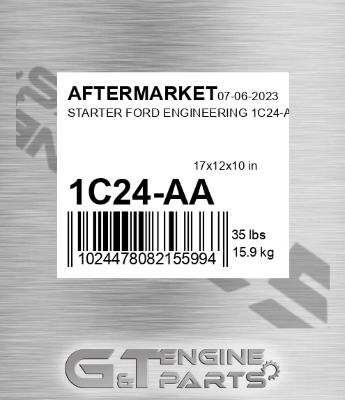 1C24-AA Starter Ford Engineering 1c24-aa for AFTERMARKET