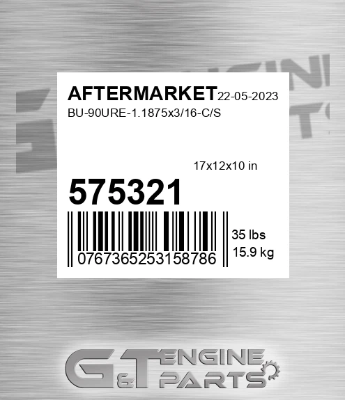575-321 Bu-90ure-1.1875x3/16-c/s for AFTERMARKET