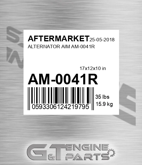 AM-0041R Alternator Aim Am-0041r for AFTERMARKET