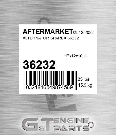 36232 Alternator Sparex