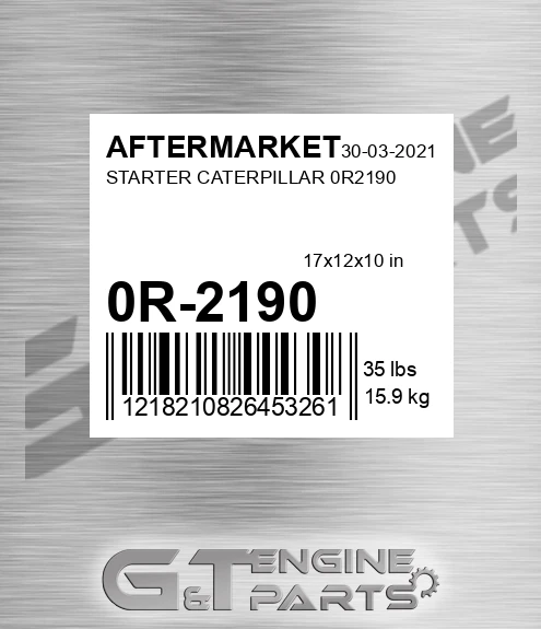 0R-2190 Starter Caterpillar for AFTERMARKET